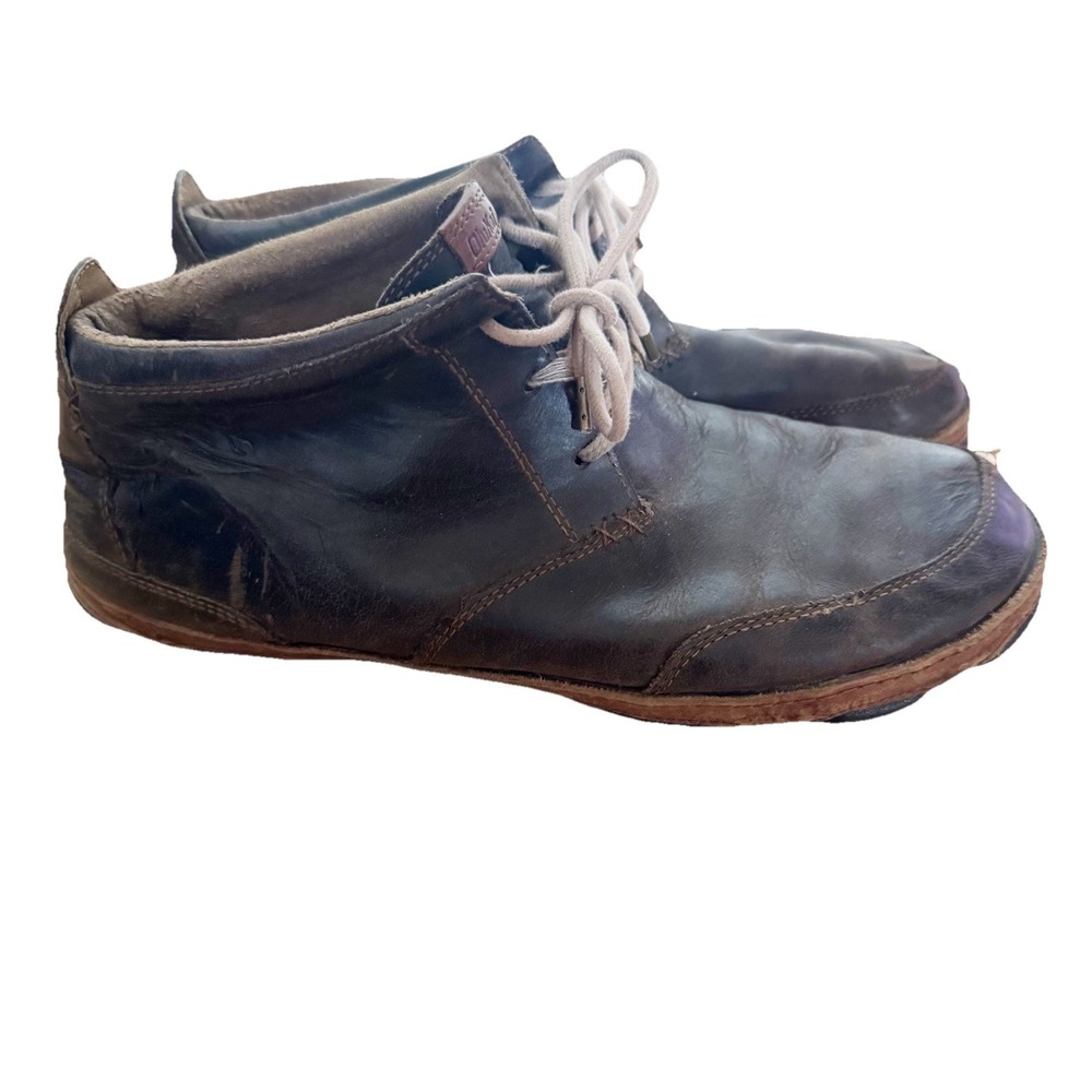 Olukai Kamuela Men's Brown‎ Leather Chukka Boots Size 11.5 Lace Up Comfort Shoes